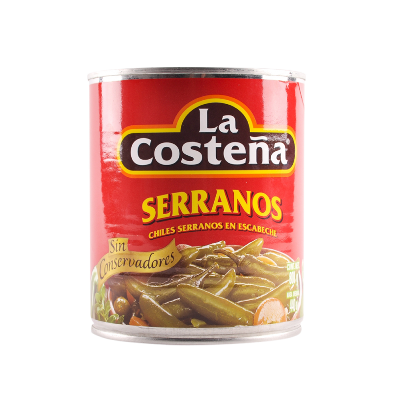 Piment serrano 800gr La costeña