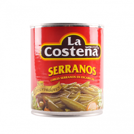 Piment serrano 800gr La costeña