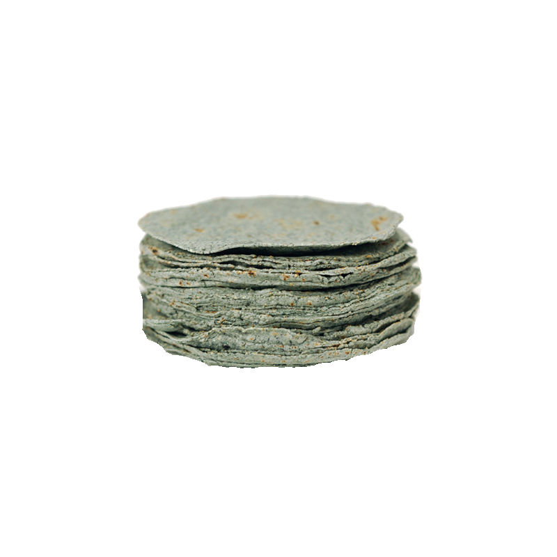 Tortillas de maiz azul para tostadas