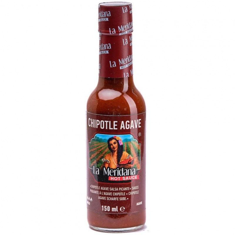 Salsa picante chipotle con agave La Meridana