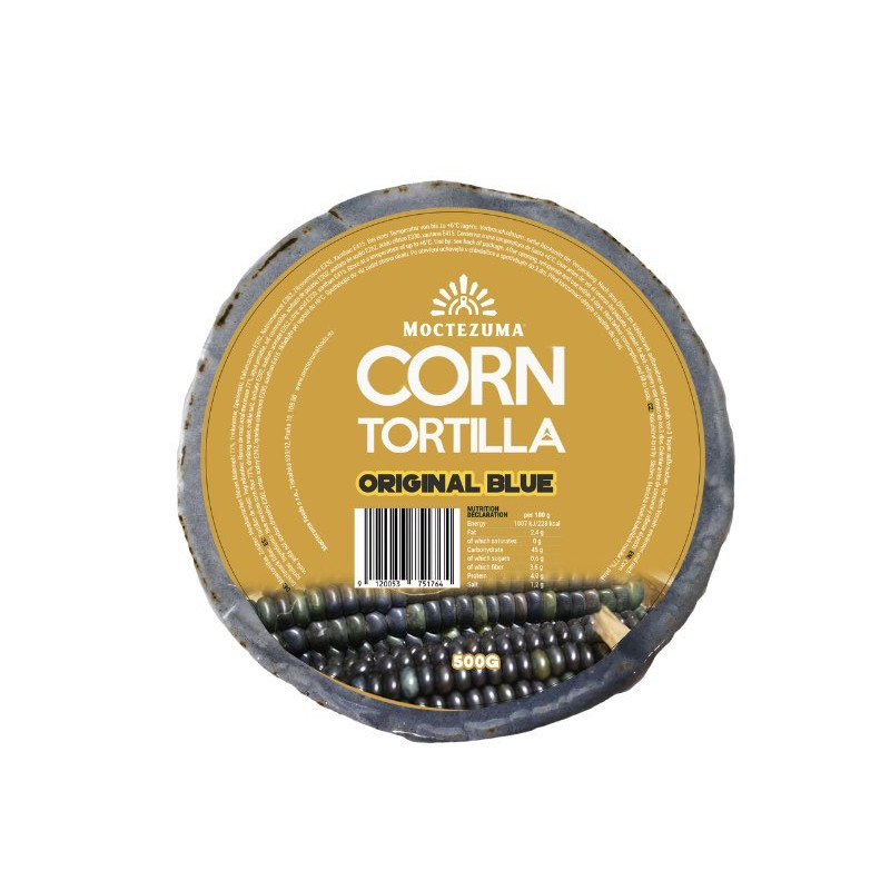 Tortillas de maiz azul 15cm