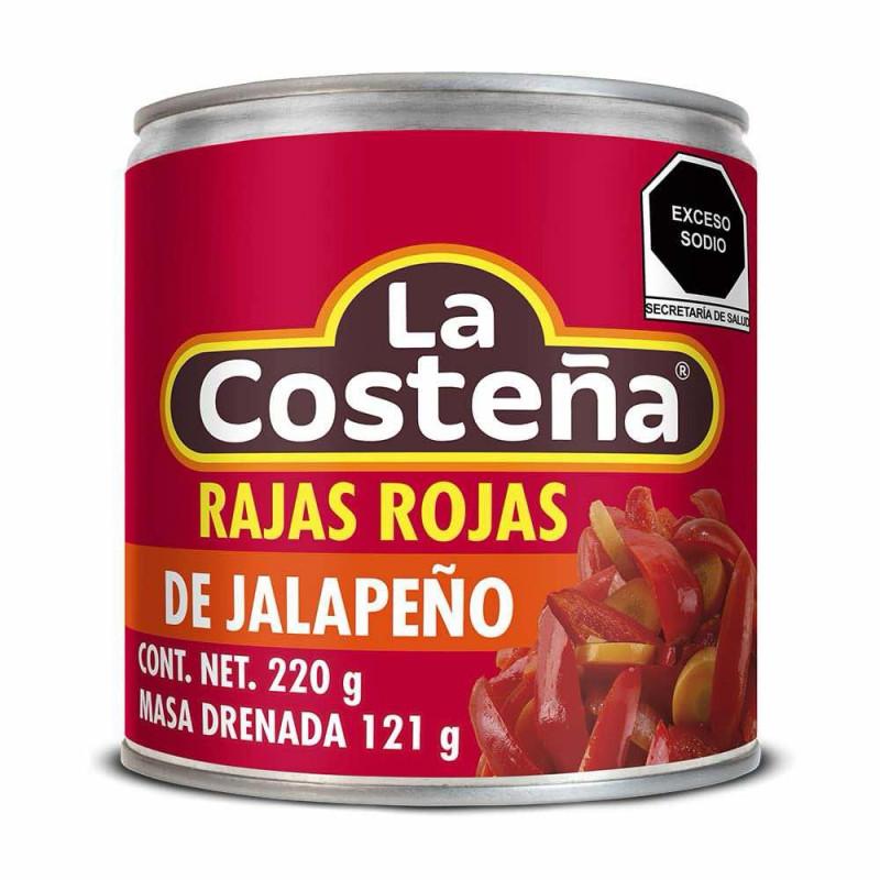 Rajas rojas la Costeña 199g