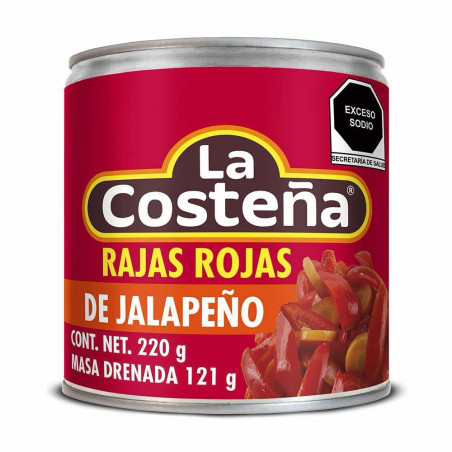 Rajas rojas la Costeña 199g