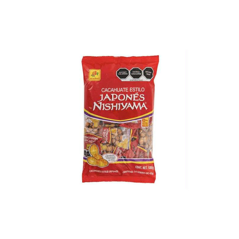 Cacahuates estilo japones bolsa de 14