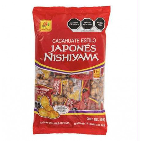 Cacahuates estilo japones bolsa de 14