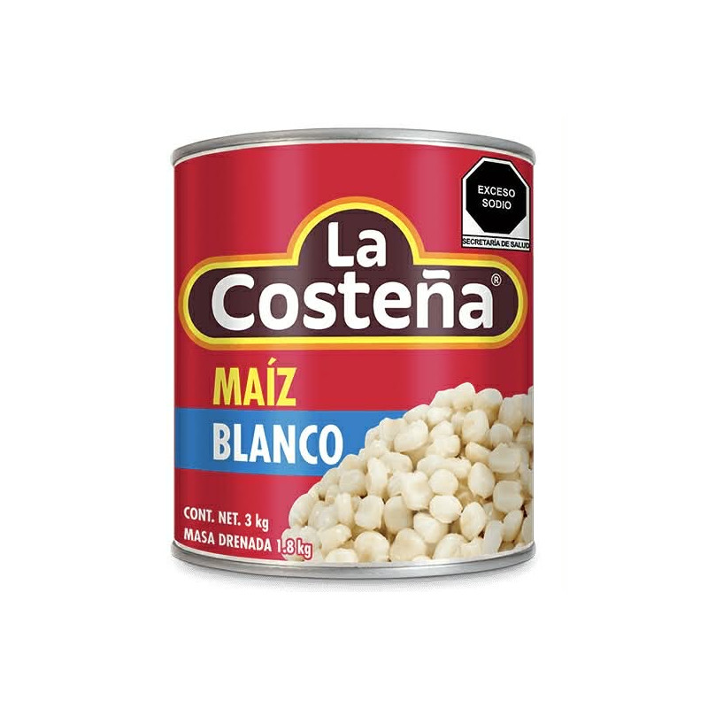 Maiz para pozole precocido 820gr La Costeña