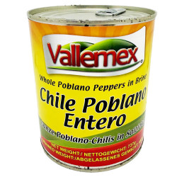 Chile poblano entero Vallemex