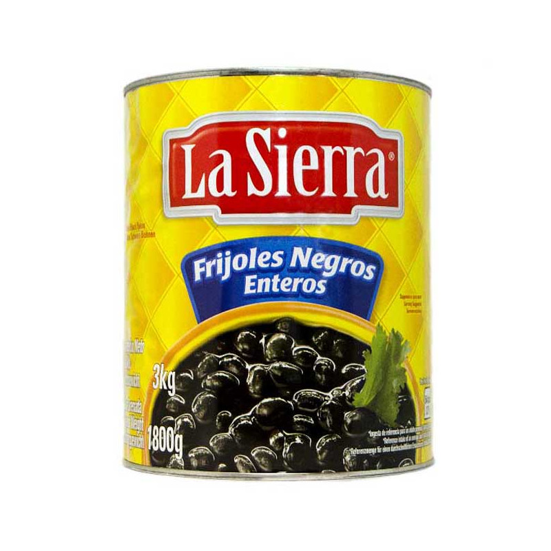 Frijoles negros enteros La Sierra 3kg